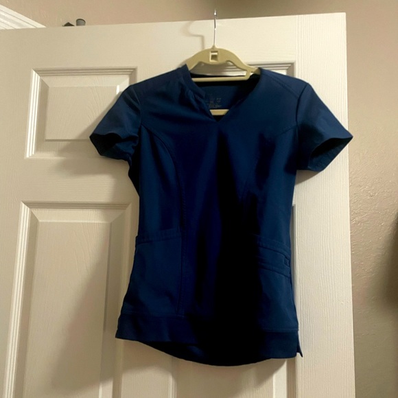 Navy blue xxs heart soul jogger and slit top scrubs excellent condition - Picture 5 of 9